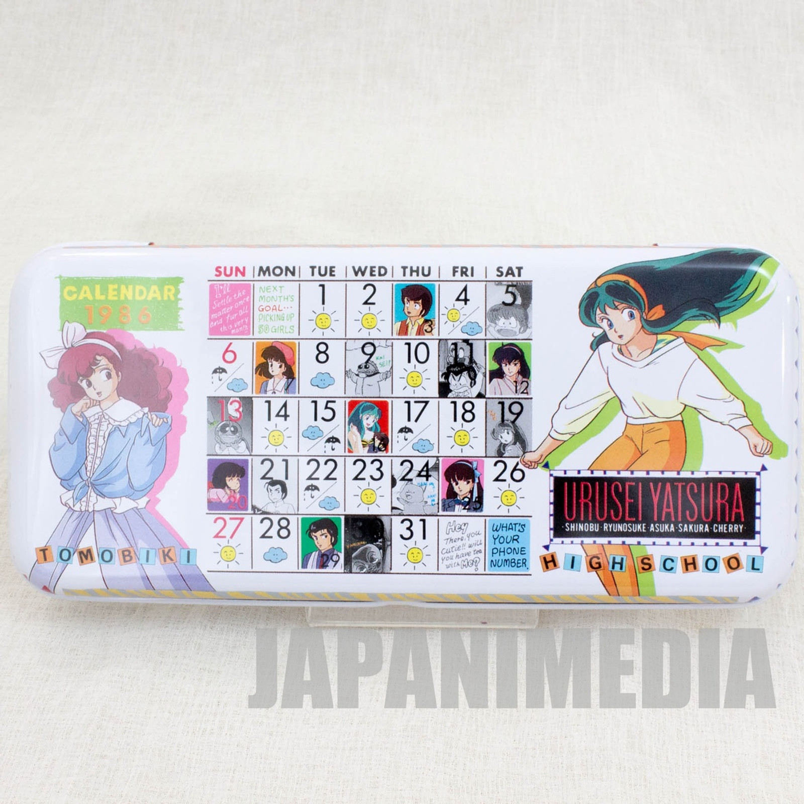 Retro RARE Urusei Yatsura Pen Case LUM JAPAN ANIME MANGA 3