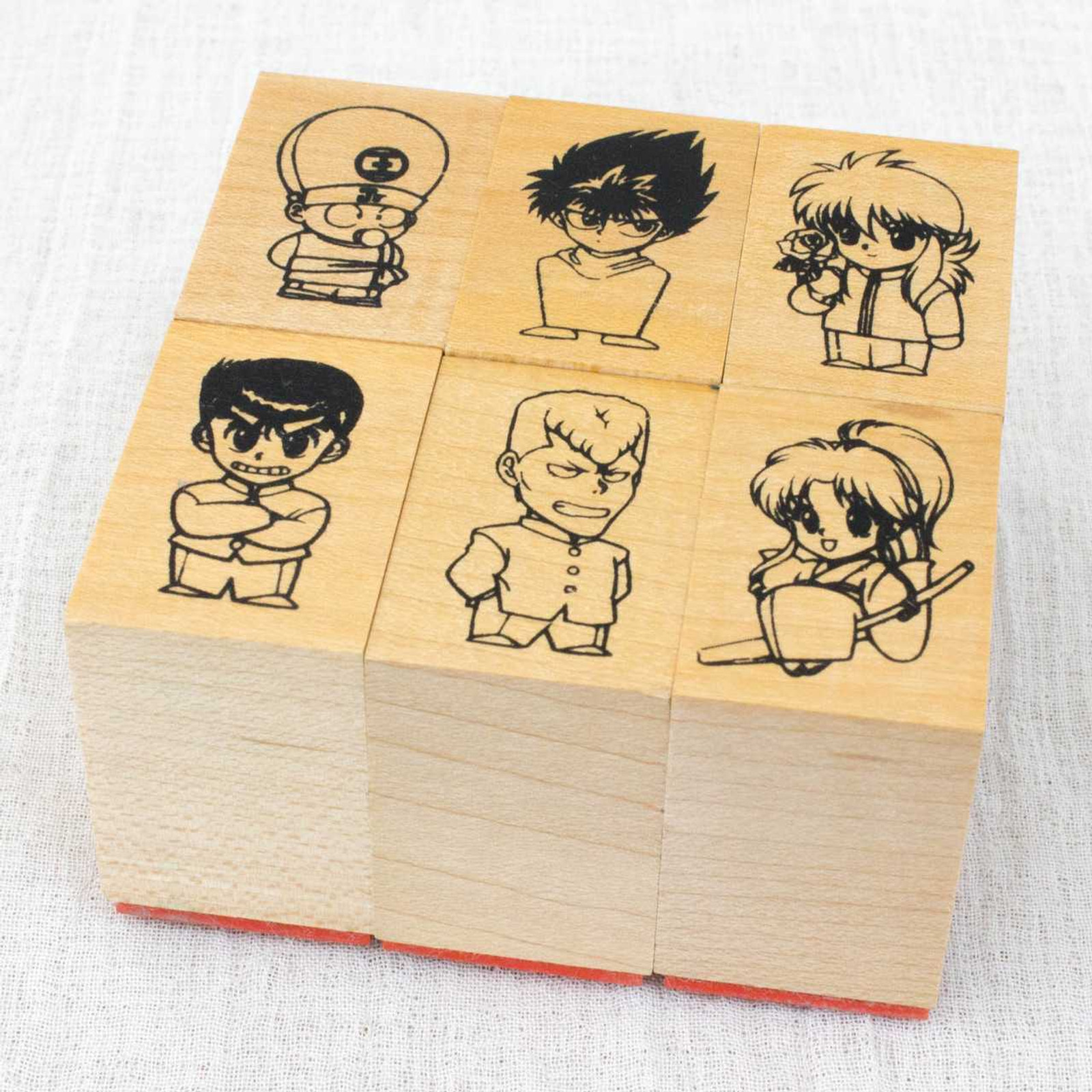 Yu Yu Hakusho Stamp 6pc Set Yusuke Hiei Kurama Koenma Kuwabara Botan JAPAN Japanimedia Store