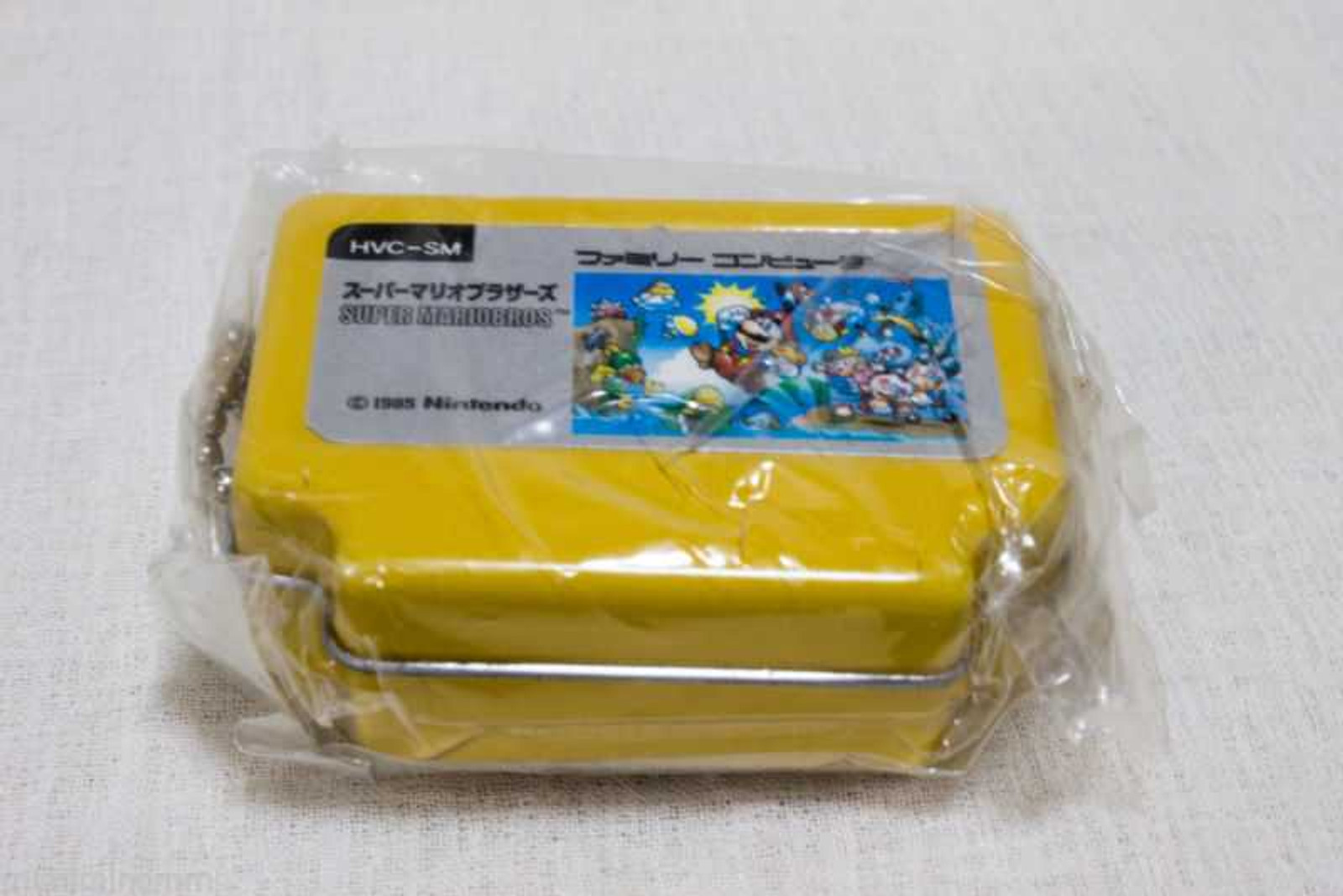 Set of 6 Famicom Mini Can Case + Dot Strap Keychain Ver.02 Epoch Mario JAPAN