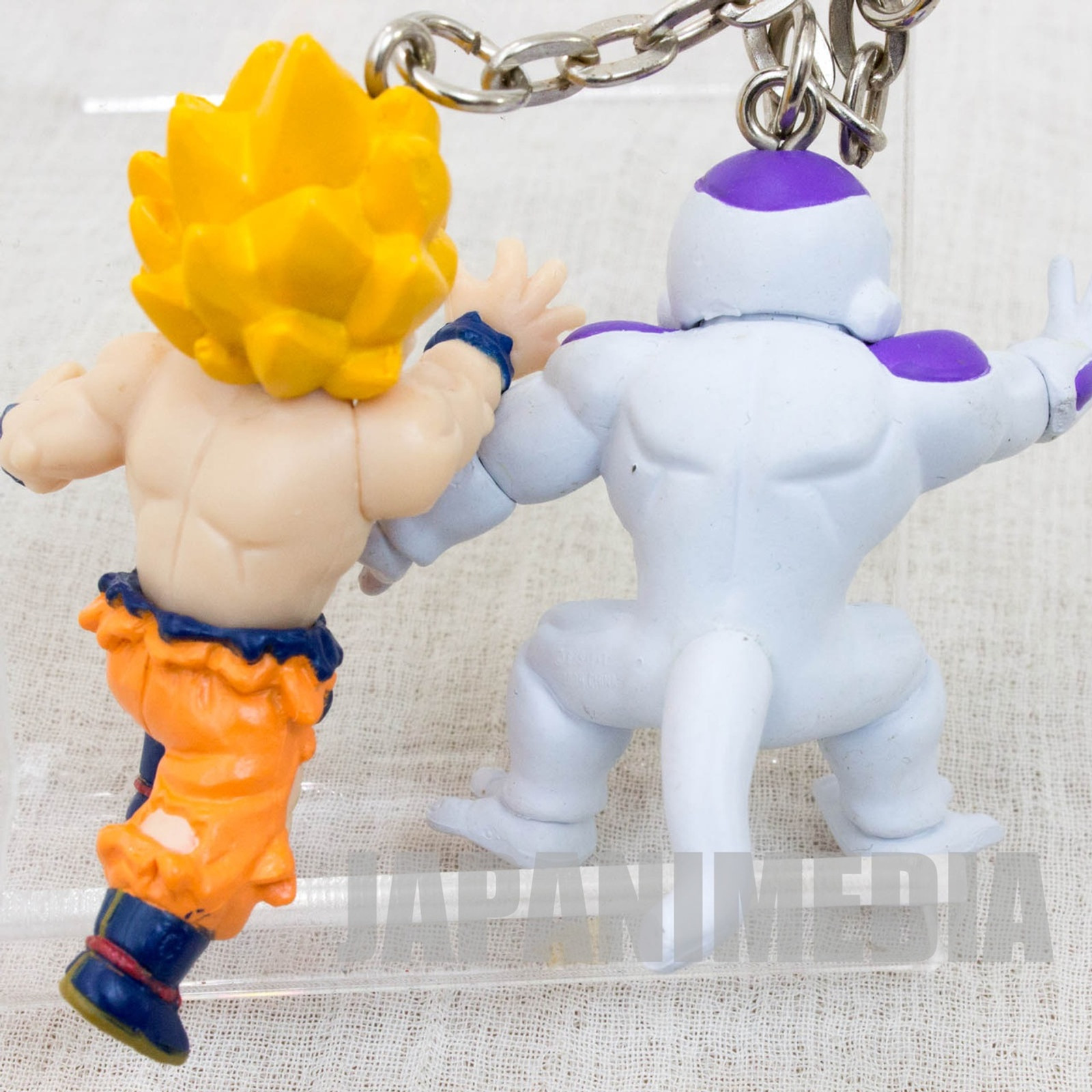 Dragon Ball Z S.S. Gokou + Freeza Twin Figure Key Chain JAPAN ANIME MANGA