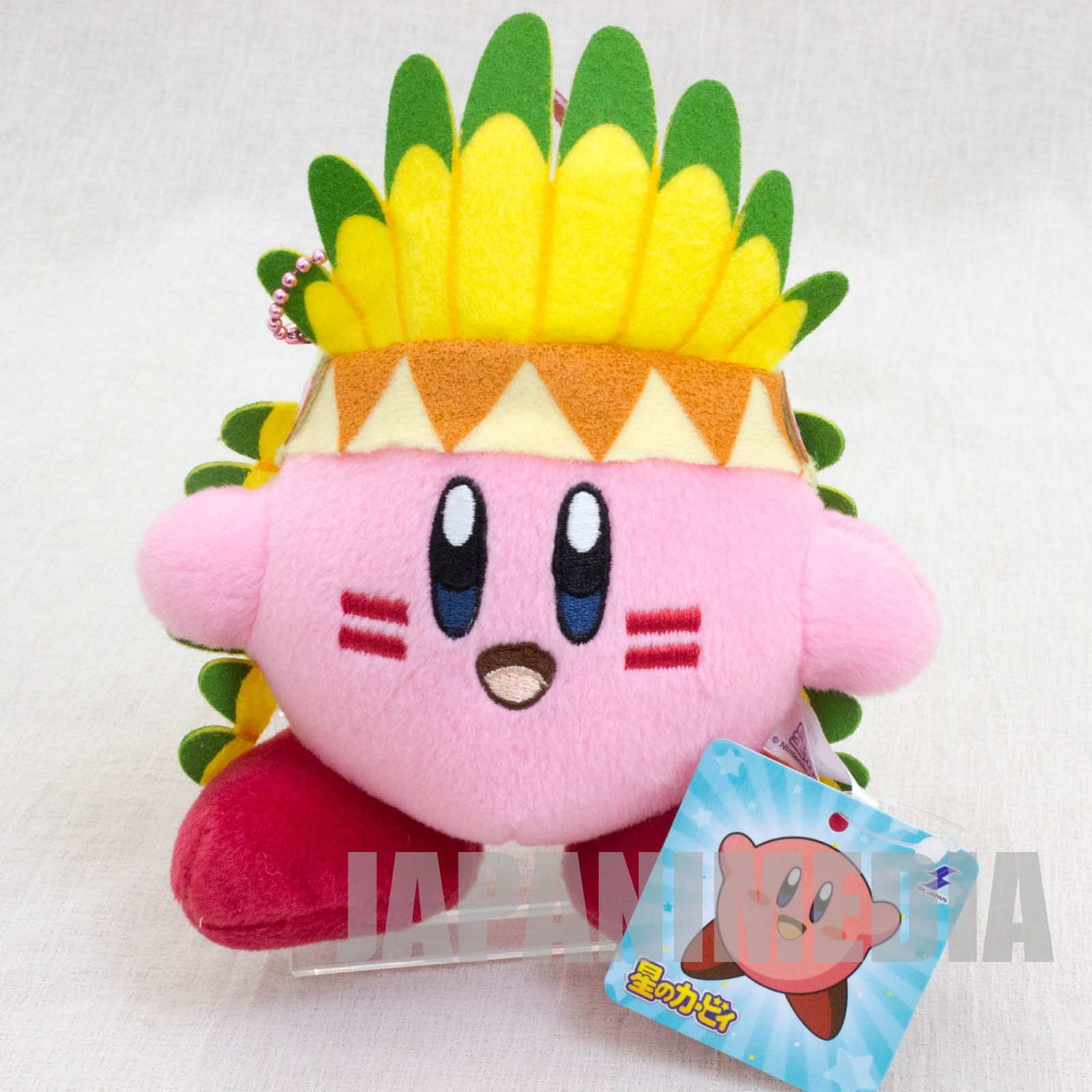 Kirby Super Star Wing Kirby Plush Doll Ballchain Banpresto JAPAN GAME NINTNEDO