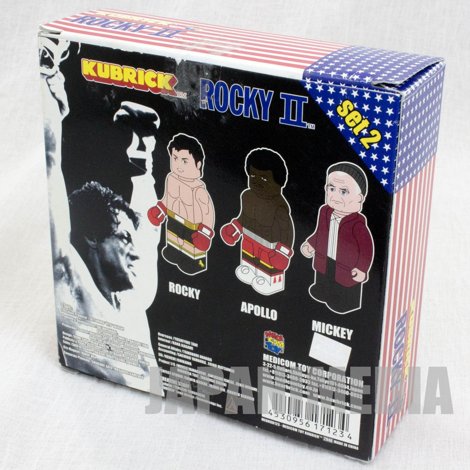 ROCKY II 2 Kubrick figure set APOLLO MICKEY Medicom Toy JAPAN