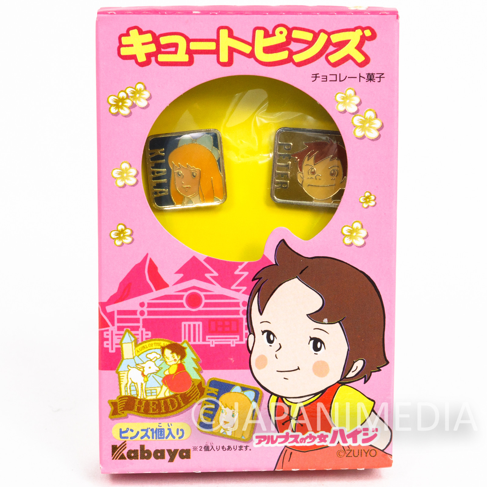 Heidi Girl of the Alps Cute Pins Kabaya JAPAN ANIME #18