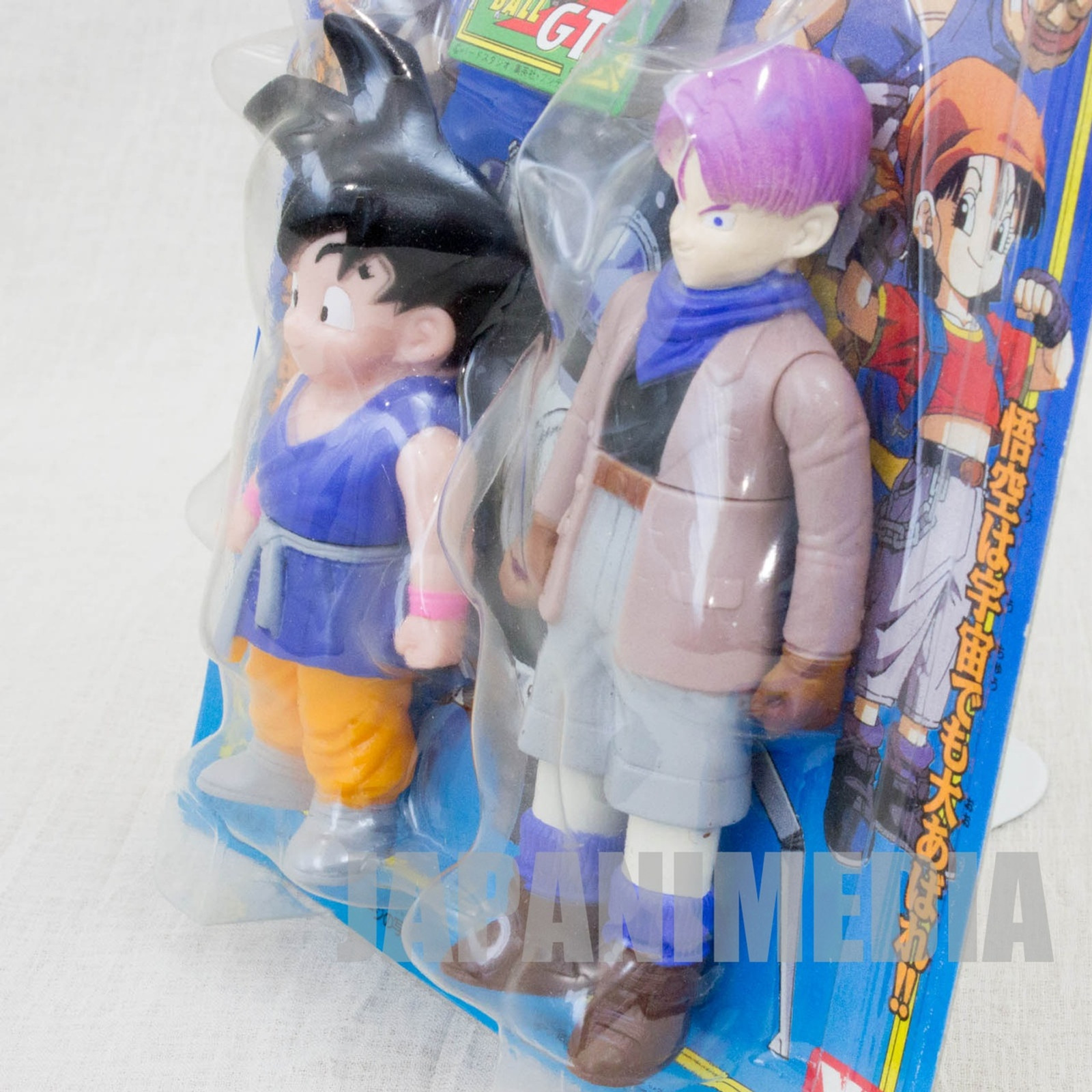 Dragon Ball GT Son Gokou Boy & Trunks Soft Vinyl Figure 2pc Set Yutaka JAPAN