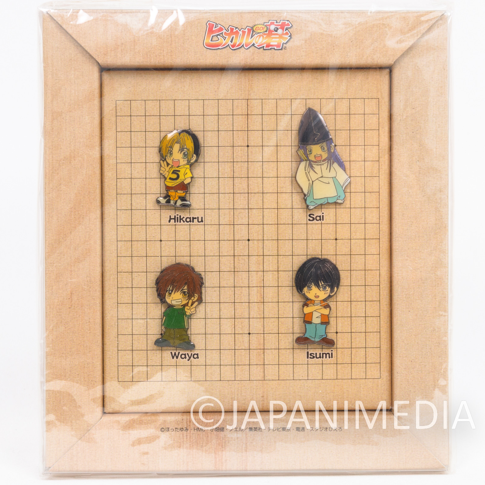 Hikaru no Go Pins 4pc Set Hikaru Shindo Sai Isumi Waya JAPAN ANIME JUMP