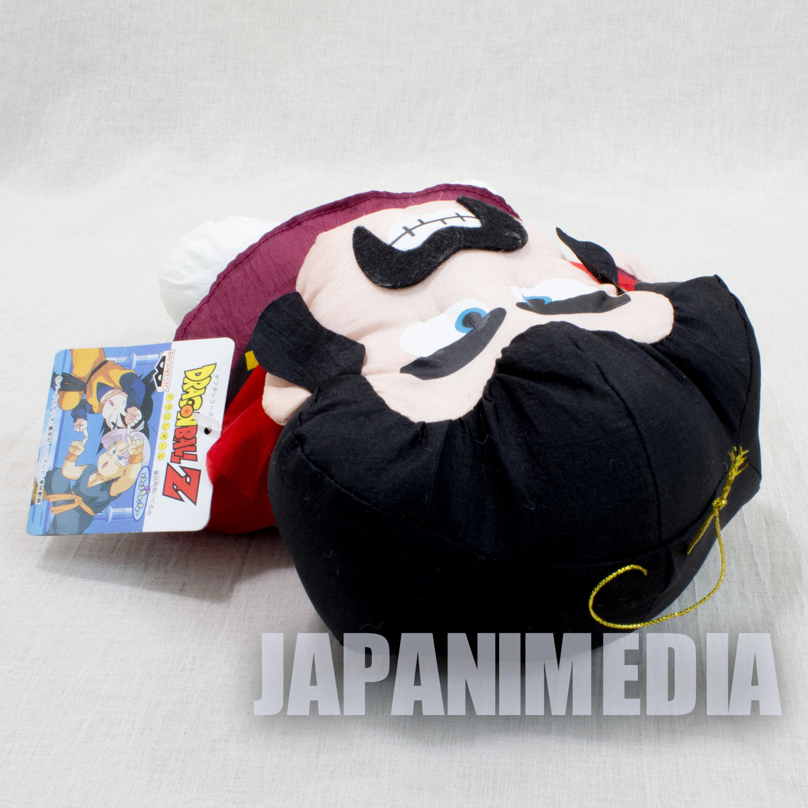 RARE Dragon Ball Z Mr. Satan Hercule 8" Taffeta Plush Doll Figure Banpresto 1995 JAPAN