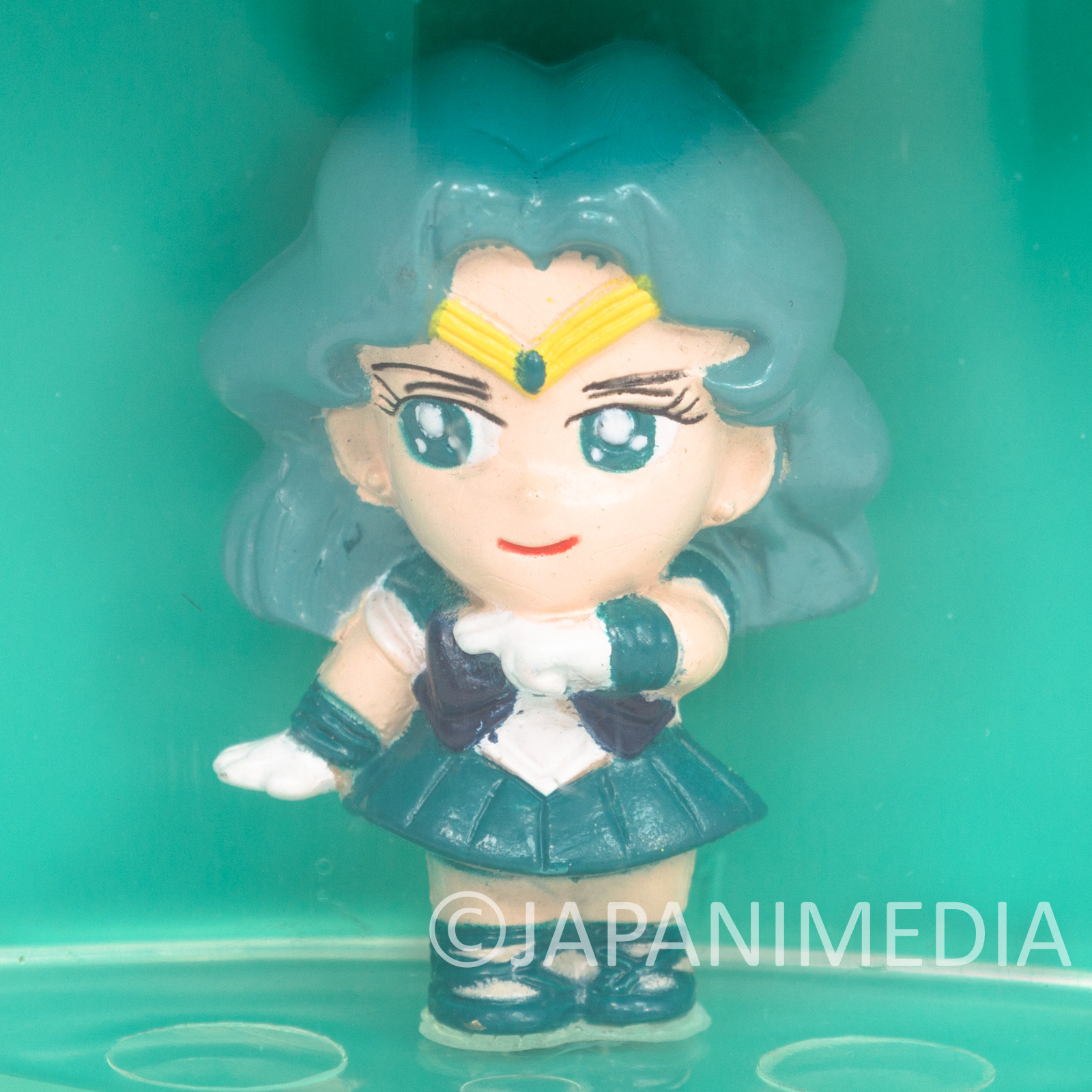 Sailor Moon S Sailor Neptune (Michiru Kaioh) Figure in Plastic Mug Banpresto 1994 JAPAN