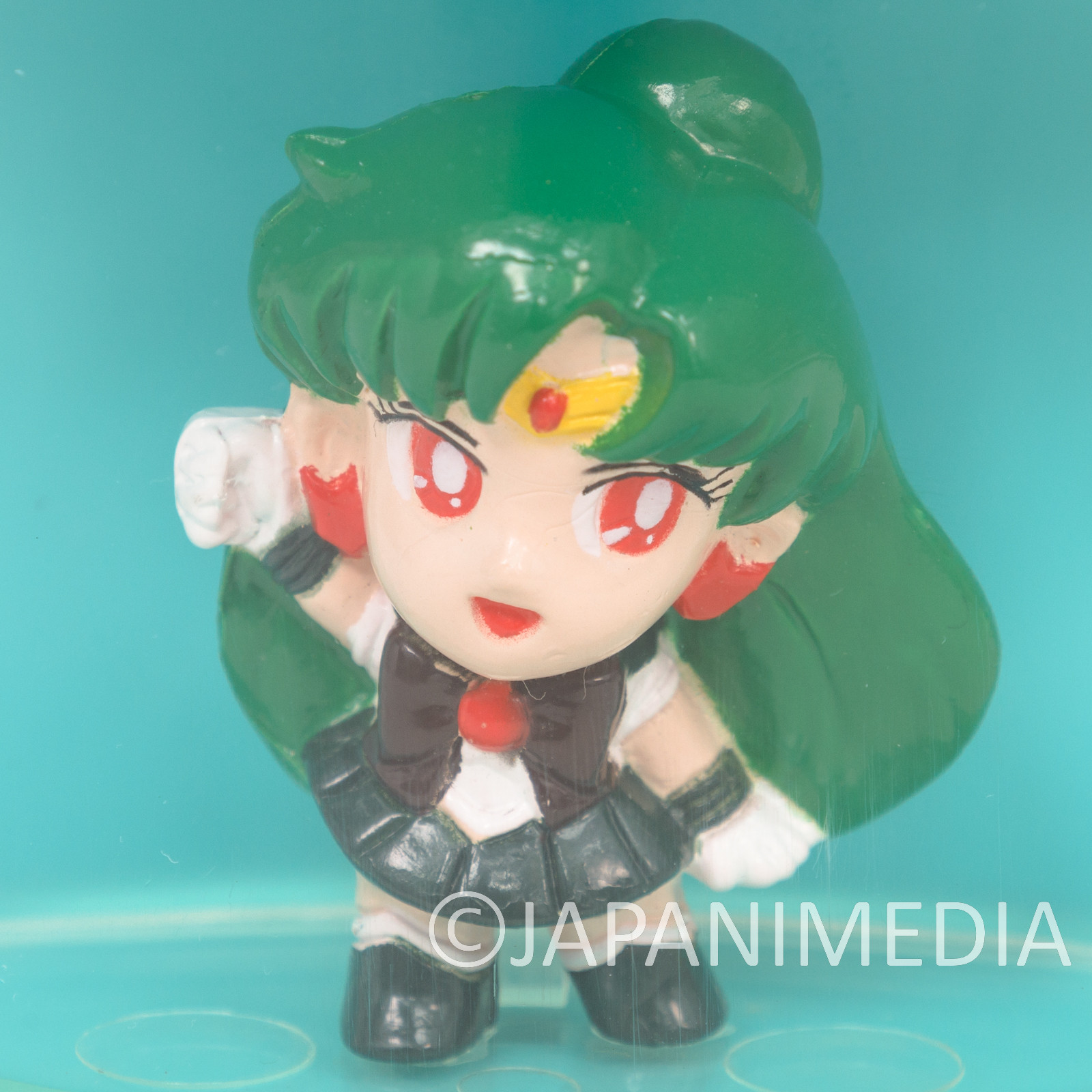 Sailor Moon S Sailor Pluto (Setsuna Meiou) Figure in Plastic Mug Banpresto 1994 JAPAN