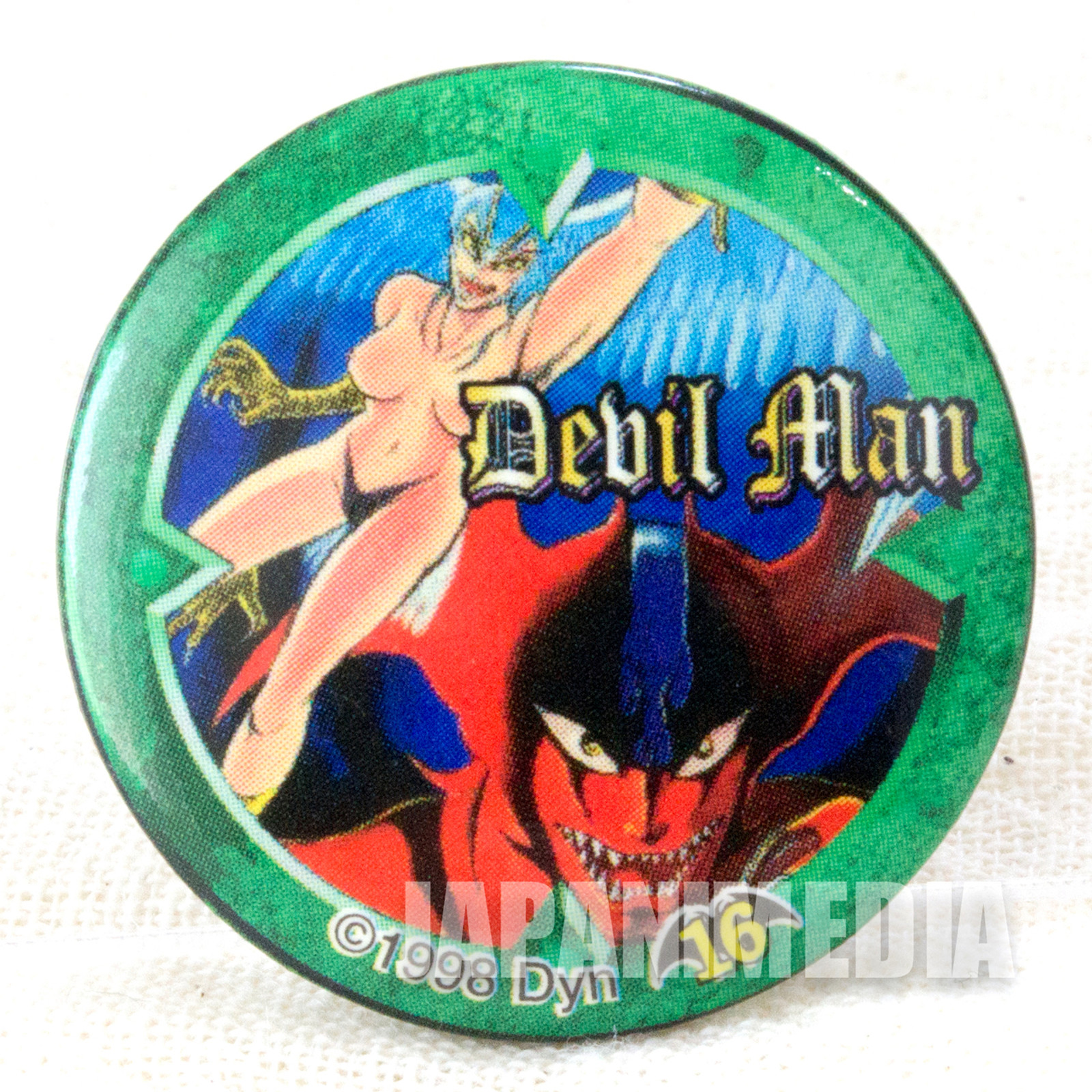 Devilman Button Badges 3pc Set JAPAN ANIME