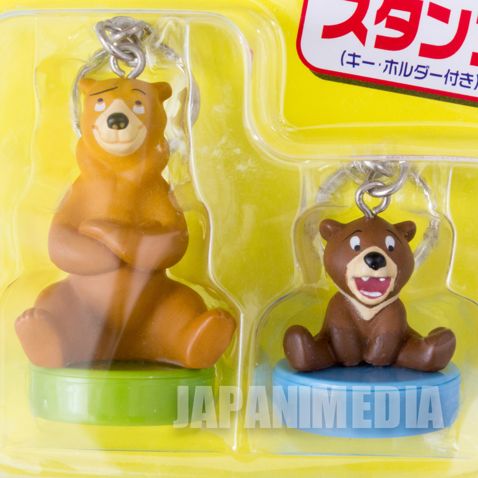 Disney Brother Bear Kodai Kenai Figure Stamp Keychain JAPAN ANIME