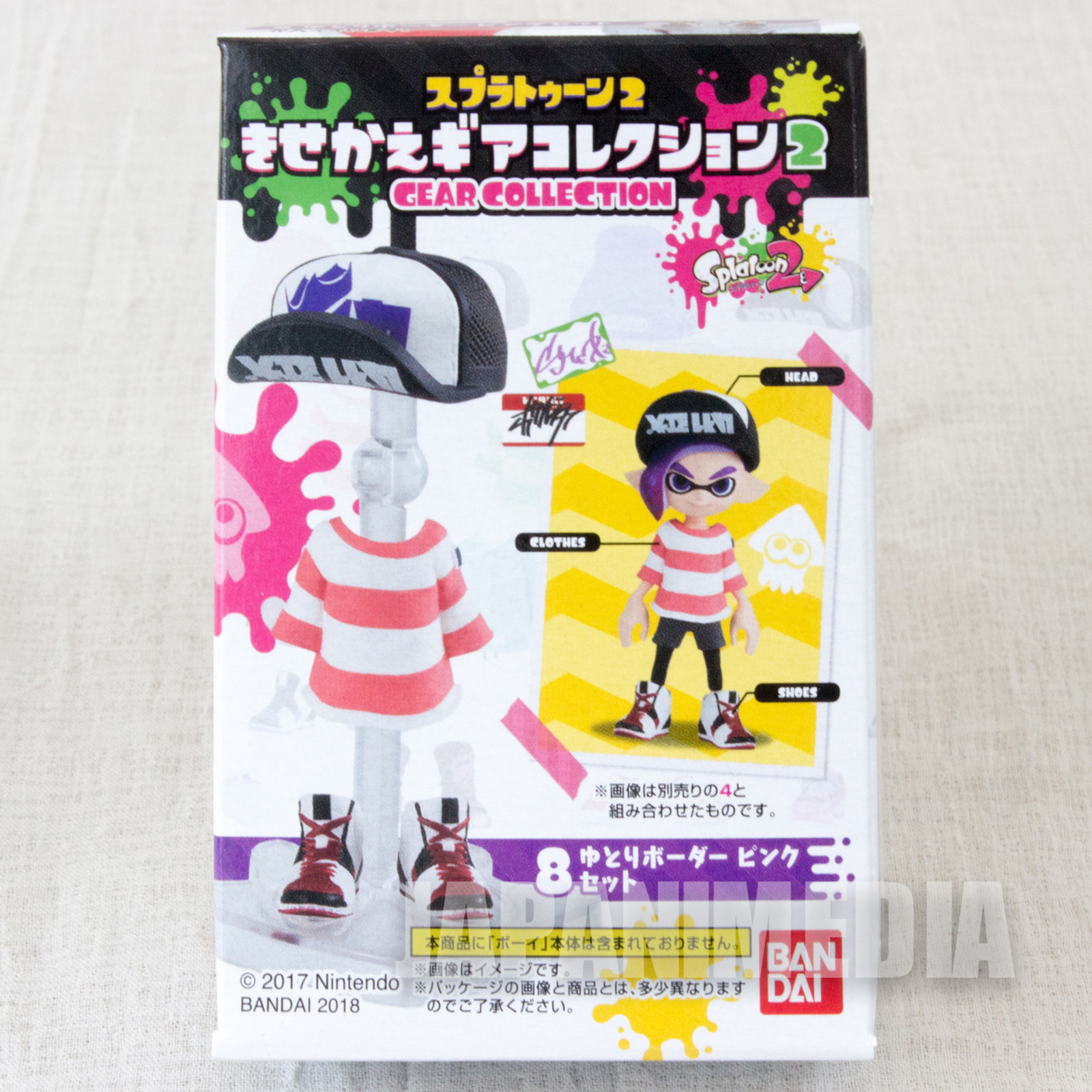 Splatoon 2 Dress-up Figure Gear Collection 2 GEAR Set [8] JAPAN