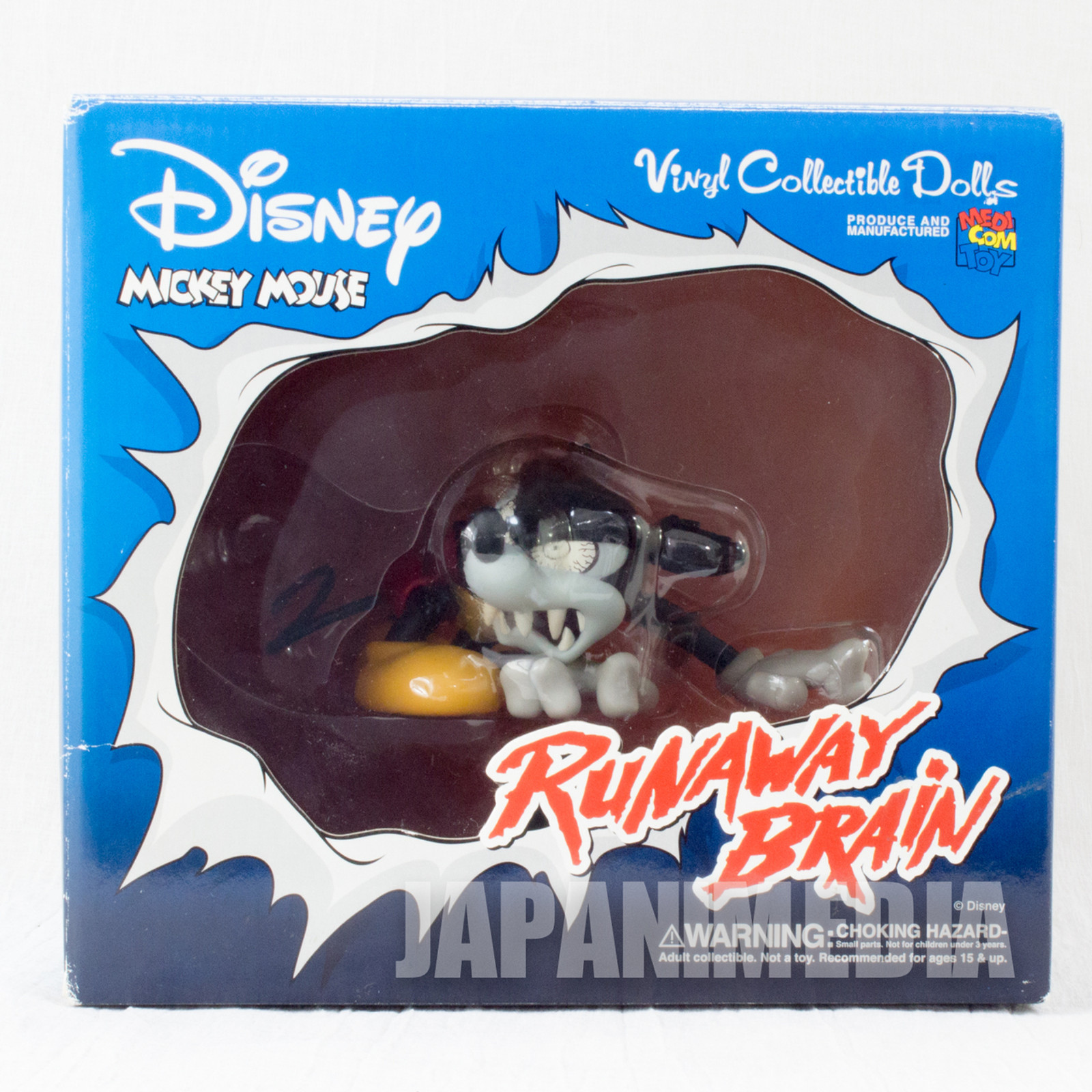 Disney Mickey Mouse Runaway Brain Figure VCD Medicom Toy JAPAN