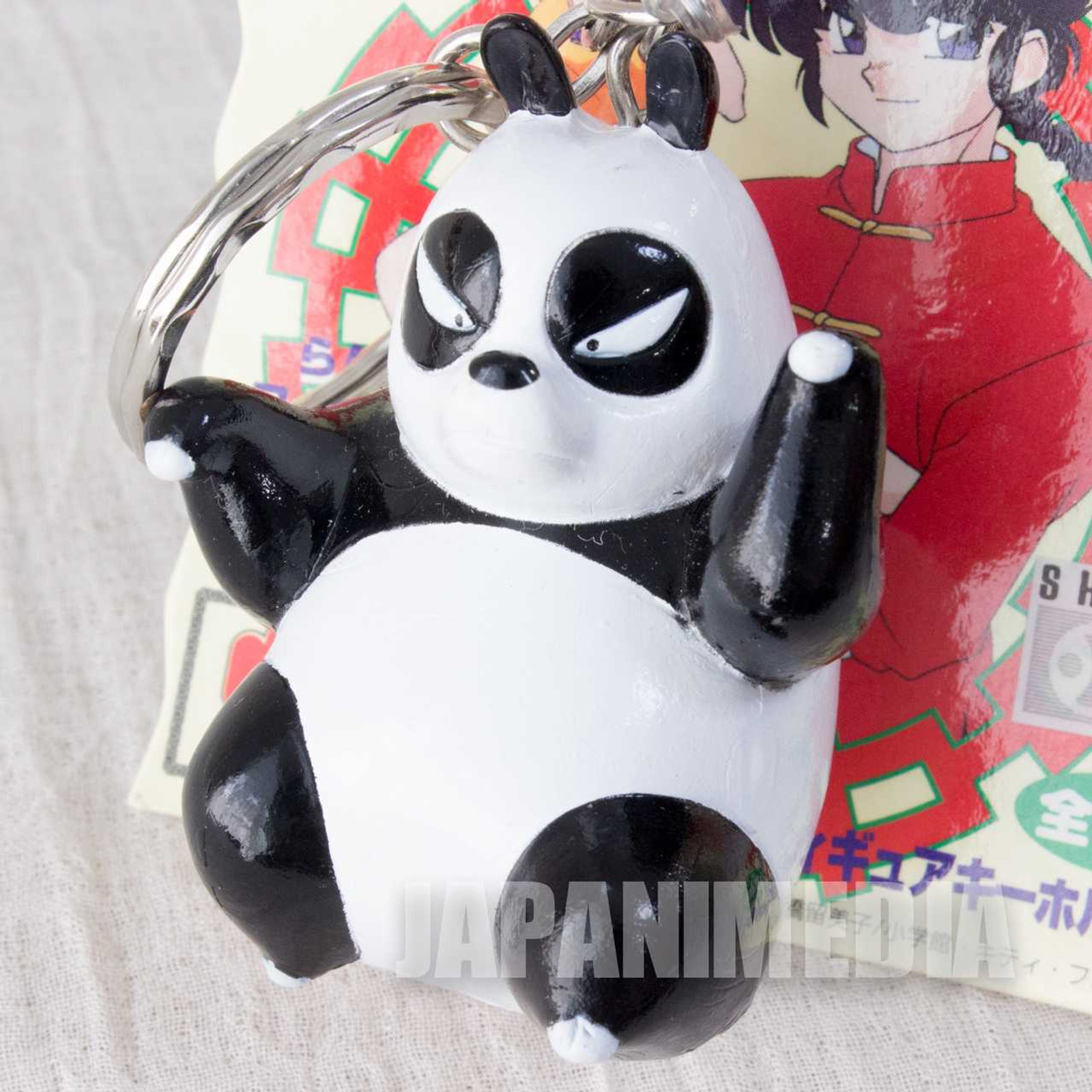Ranma 1/2 Genma Saotome Panda Figure Key Chain JAPAN Japanimedia Store FRONT