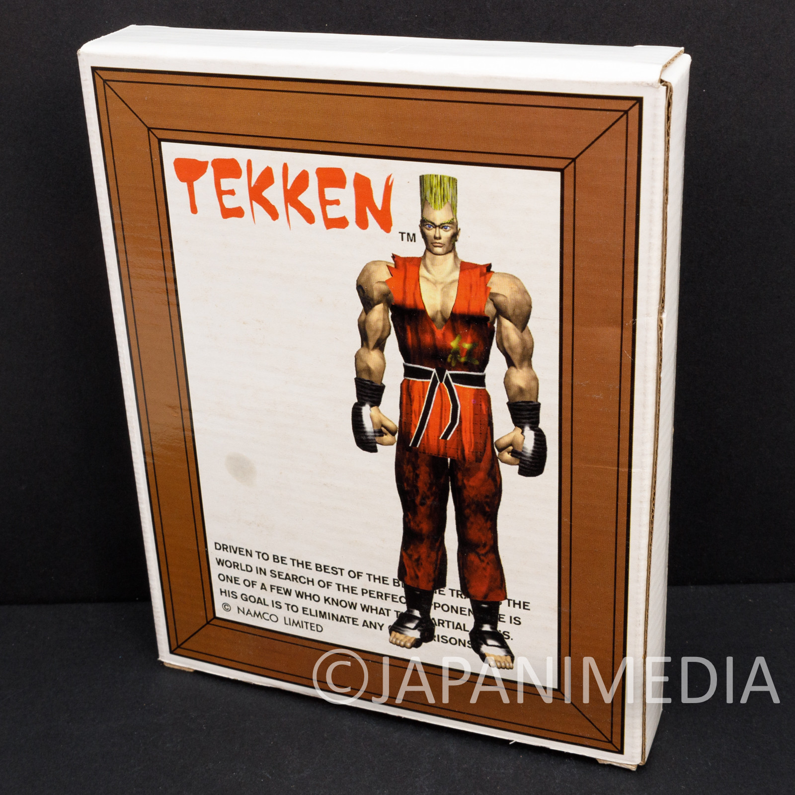 Retro RARE! Tekken Paul Phoenix Picture Mirror Wooden Frame Namco JAPAN GAME