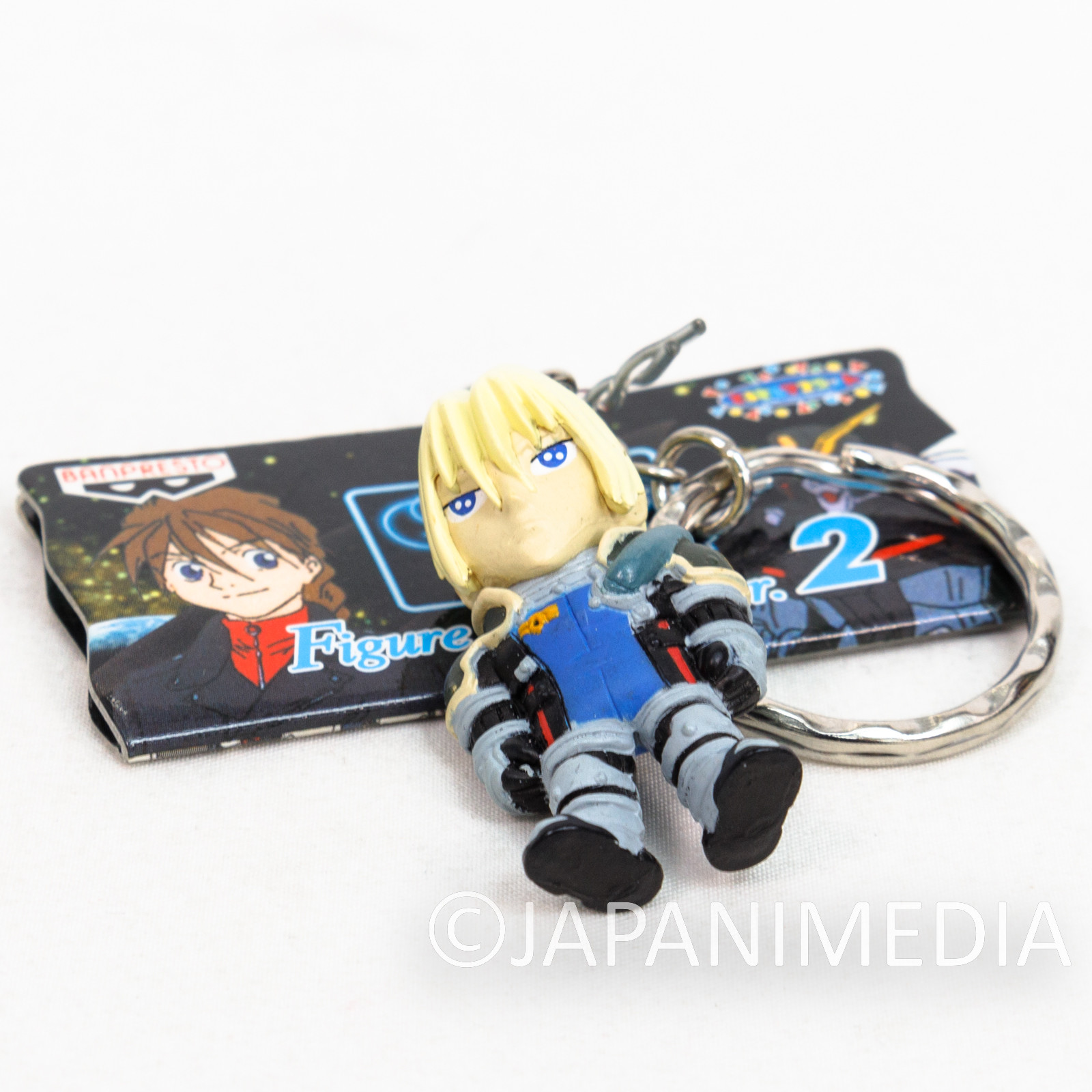 Gundam Wing Zechs Merquise Figure Key Chain - Endless Waltz - JAPAN