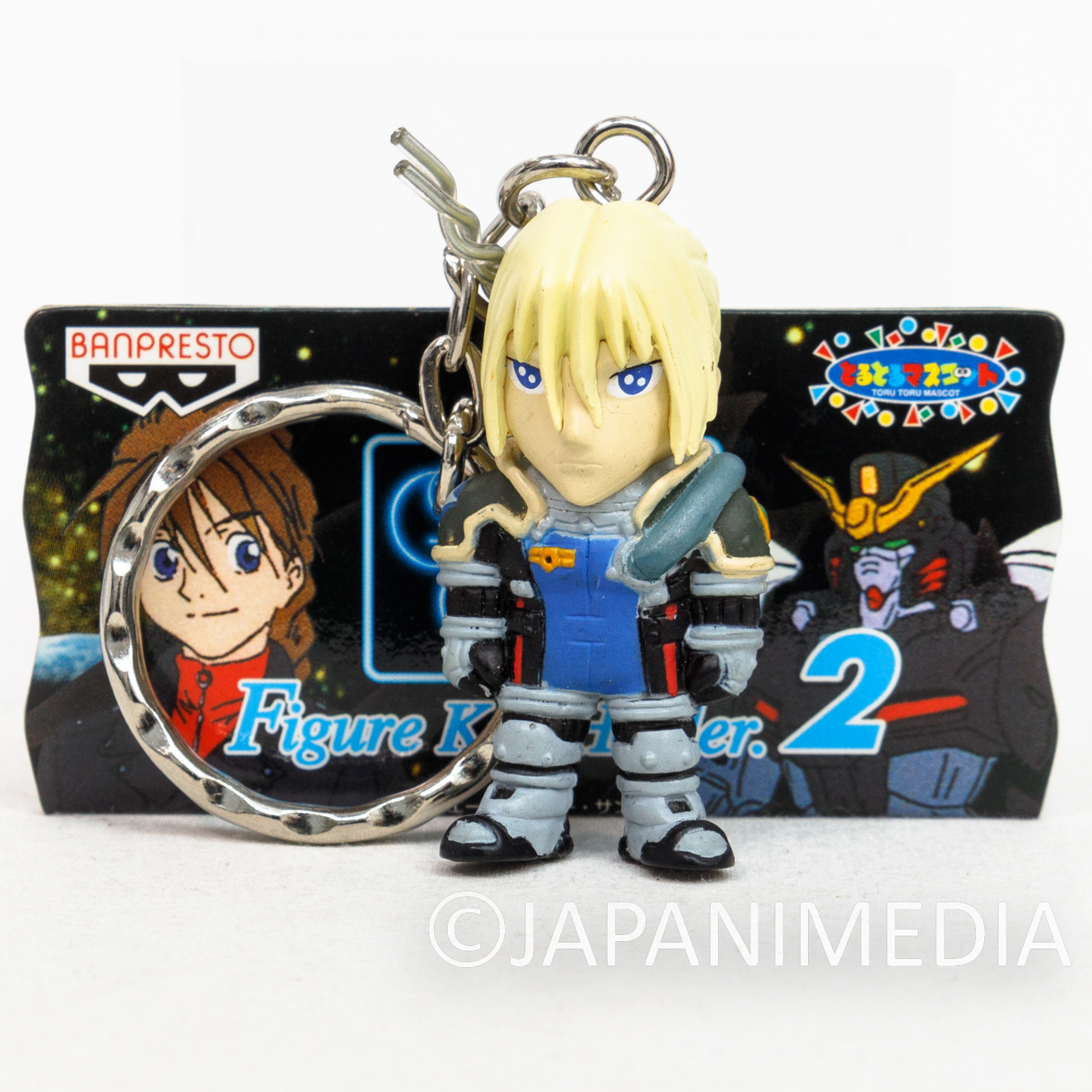 Gundam Wing Zechs Merquise Figure Key Chain - Endless Waltz - JAPAN