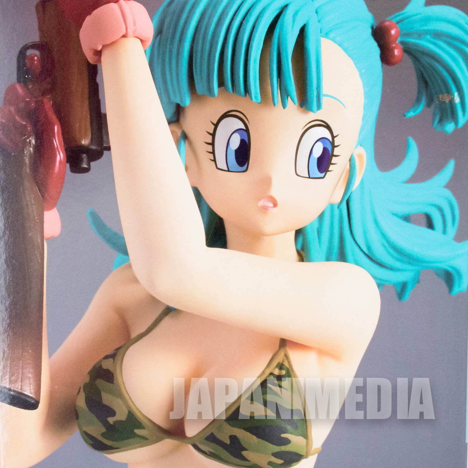 Dragon Ball Bulma Bikini with Machine Gun Figure Banpresto #1 JAPAN ANIME