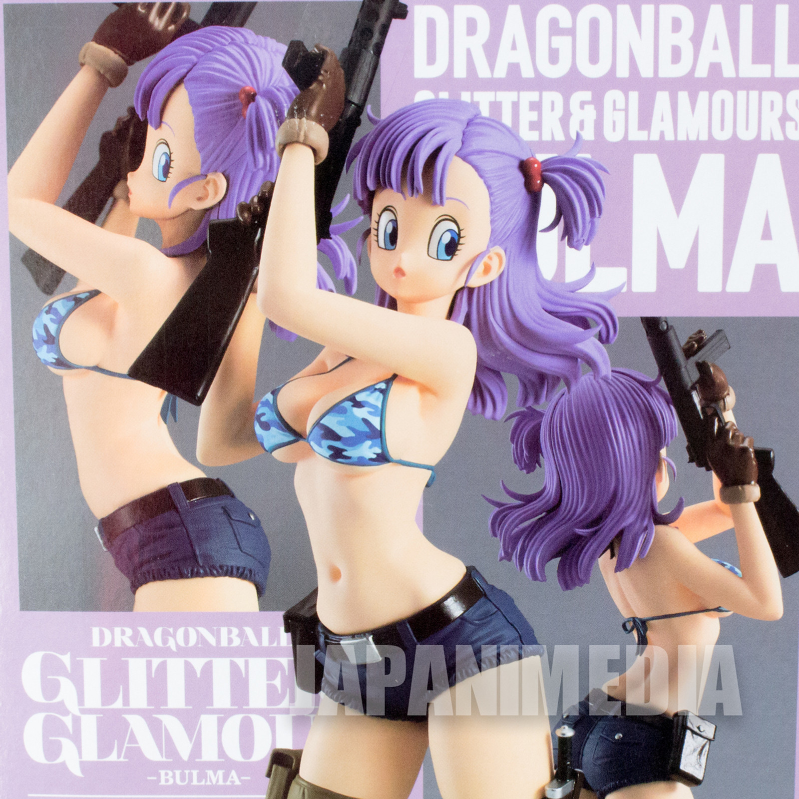 Dragon Ball Bulma Bikini with Machine Gun Figure Banpresto #2 JAPAN ANIME