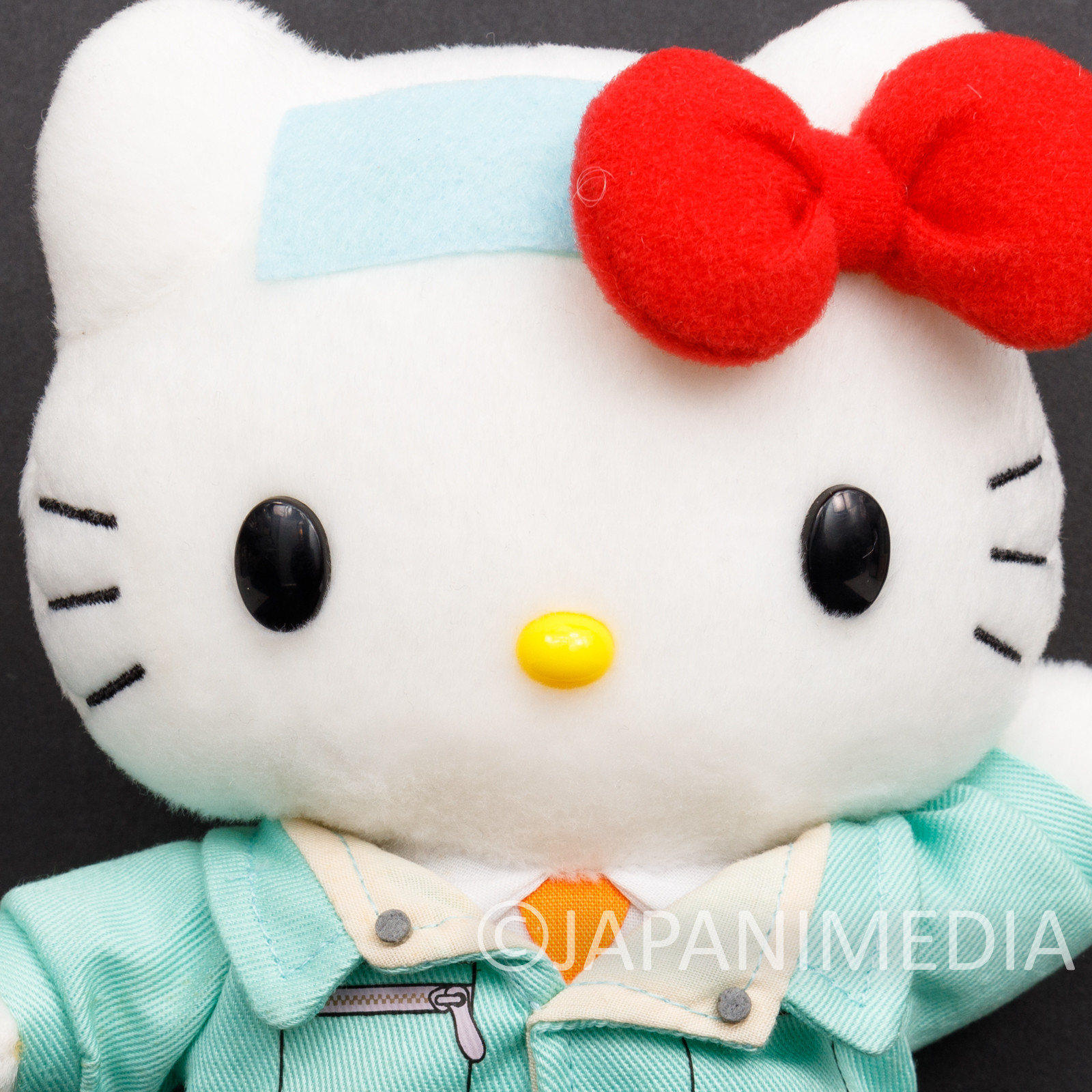 RARE Game Center CX Hello Kitty as Arino Kacho Plush Doll Fuji Television Sanrio