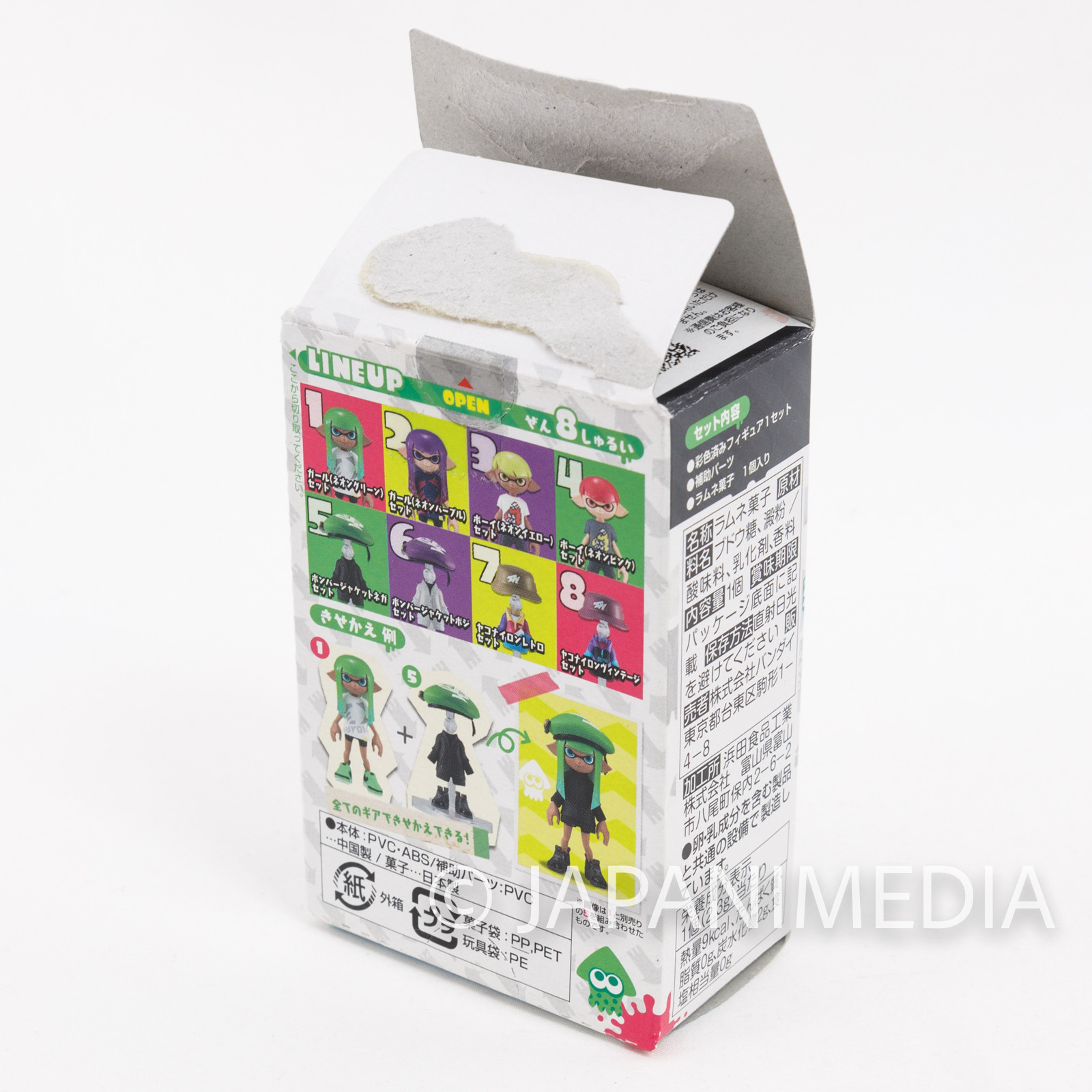 Splatoon 2 Dress-up Figure Gear Collection 3 Squid GIRL [1 : Neon green] JAPAN Nintendo Switch
