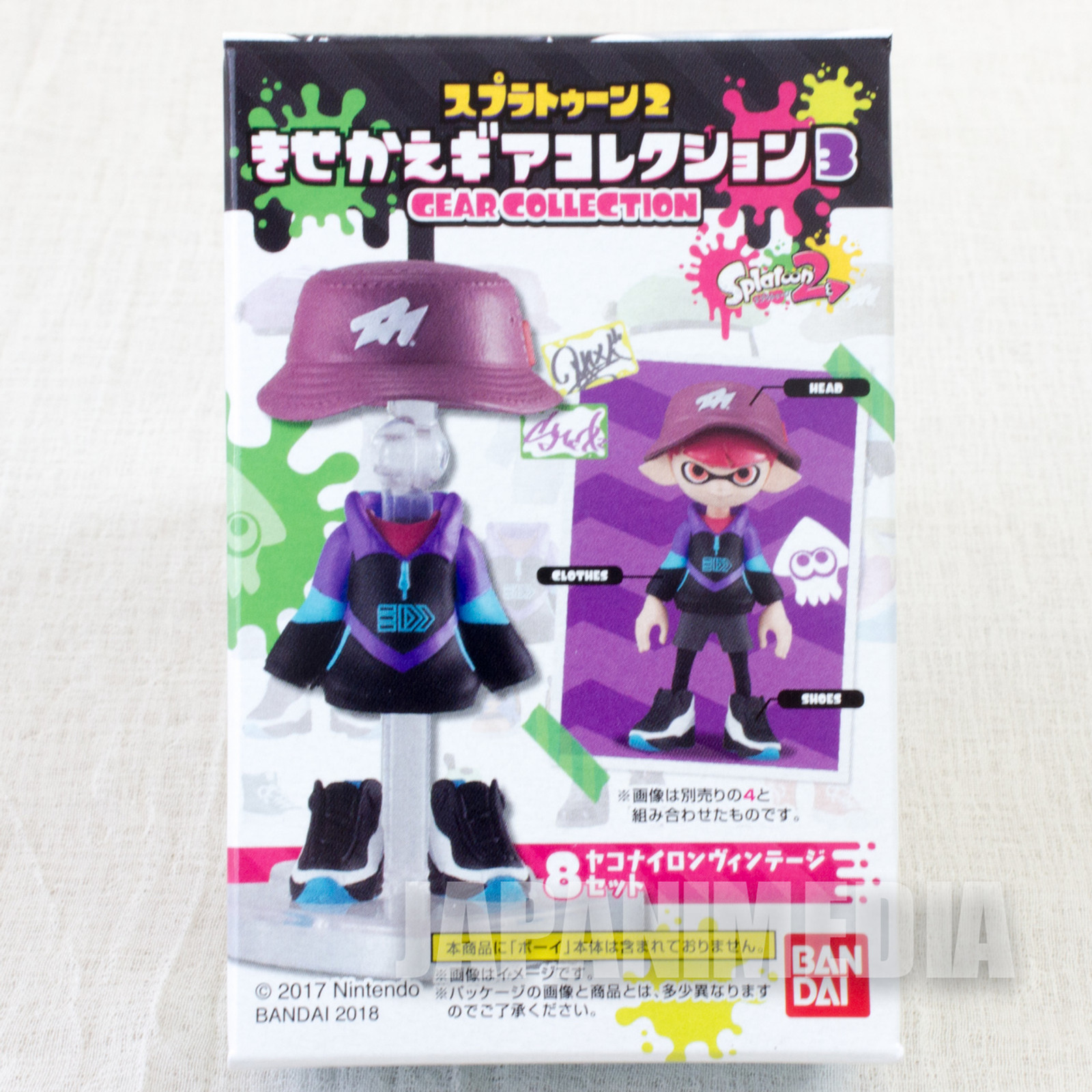 Splatoon 2 Dress-up Figure Gear Collection 3 GEAR Set [8] JAPAN Nintendo Switch