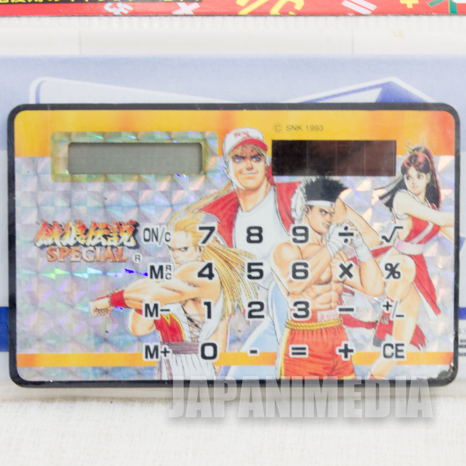 Retro RARE! Fatal Fury Card Solar Calculator SNK TAKARA JAPAN