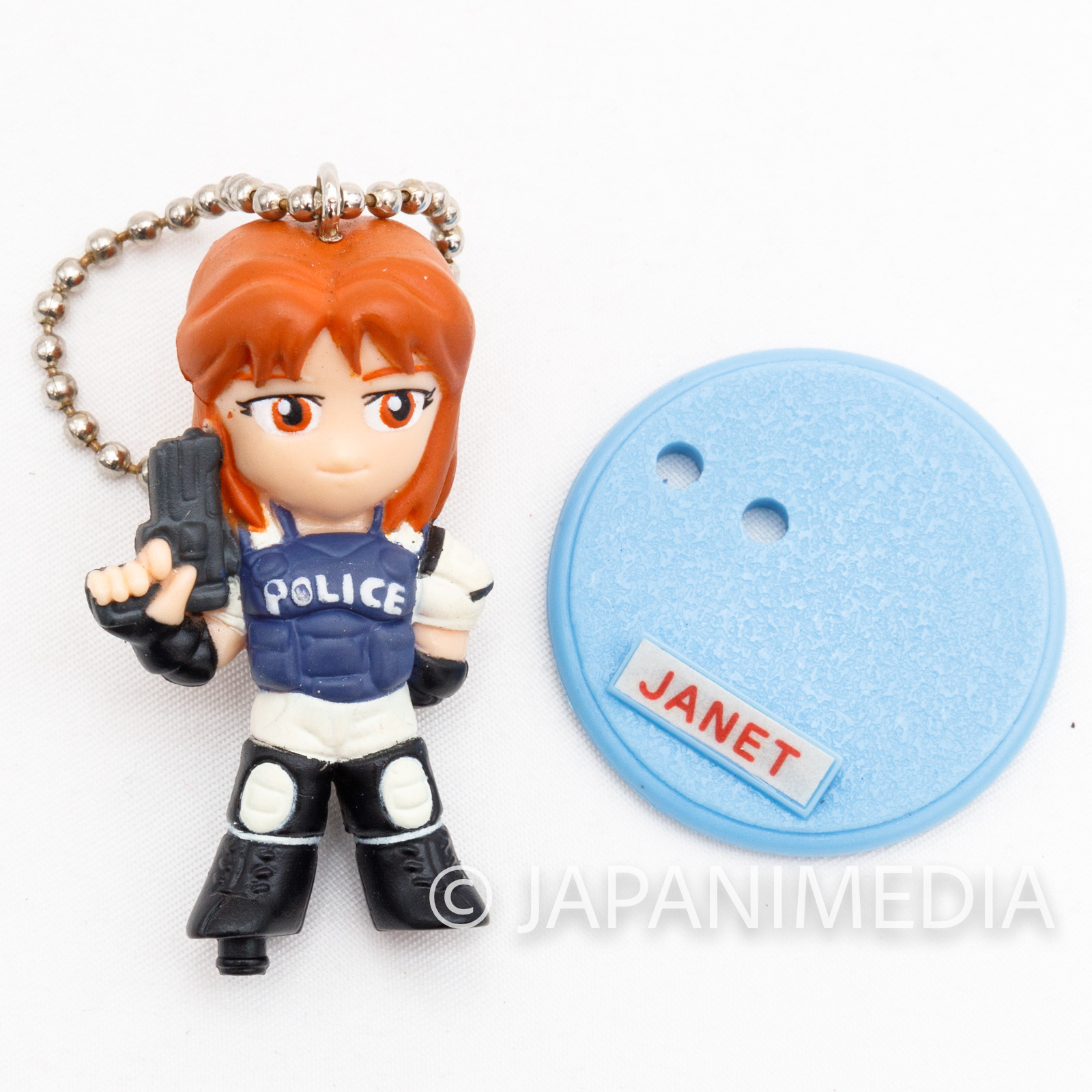 Virtua Cop 2 Janet Marshall SEGA Gals Special Figure Ball chain JAPAN GAME