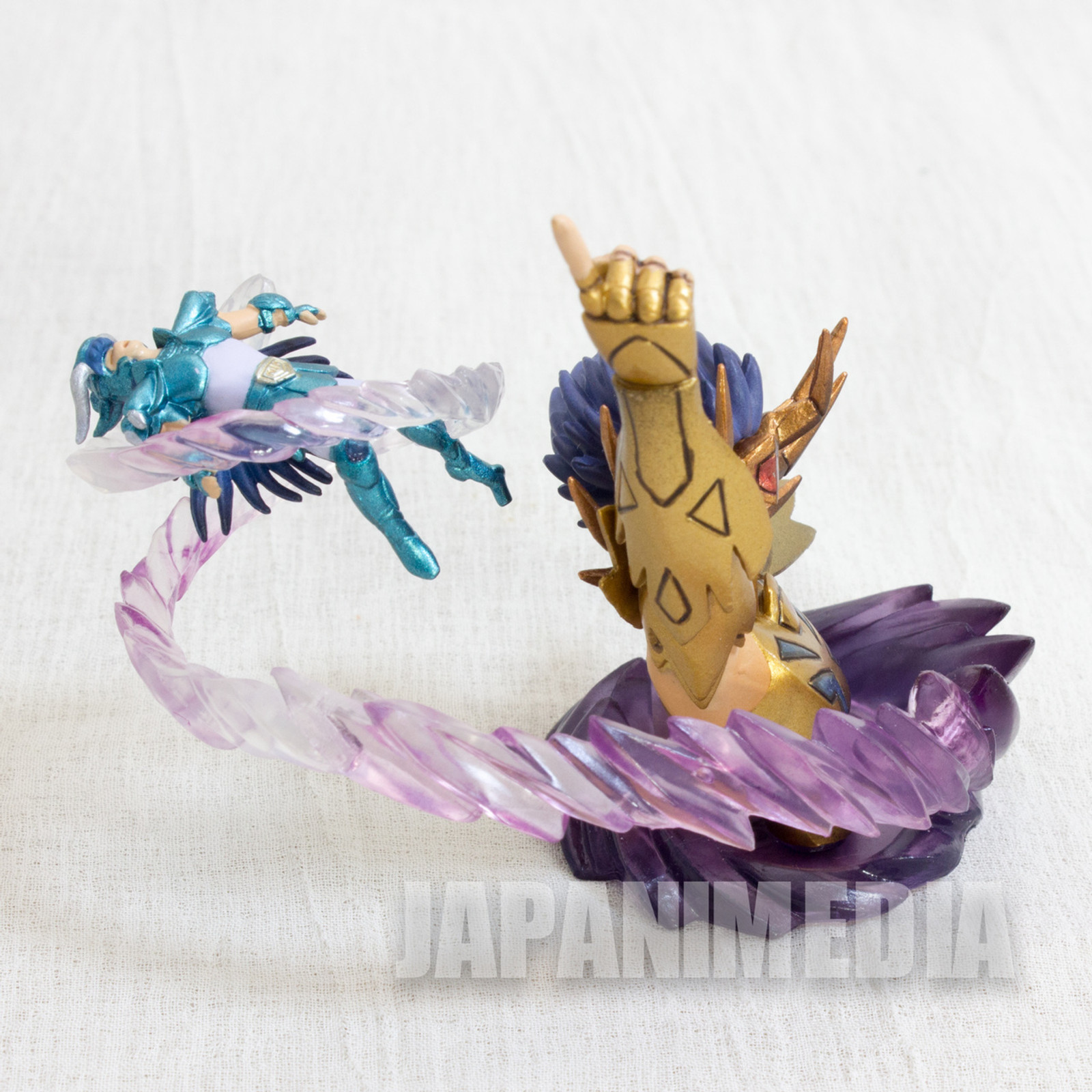 Saint Seiya Diorama Figure Cancer Deathmask VS Dragon Shiryu Megahouse JAPAN