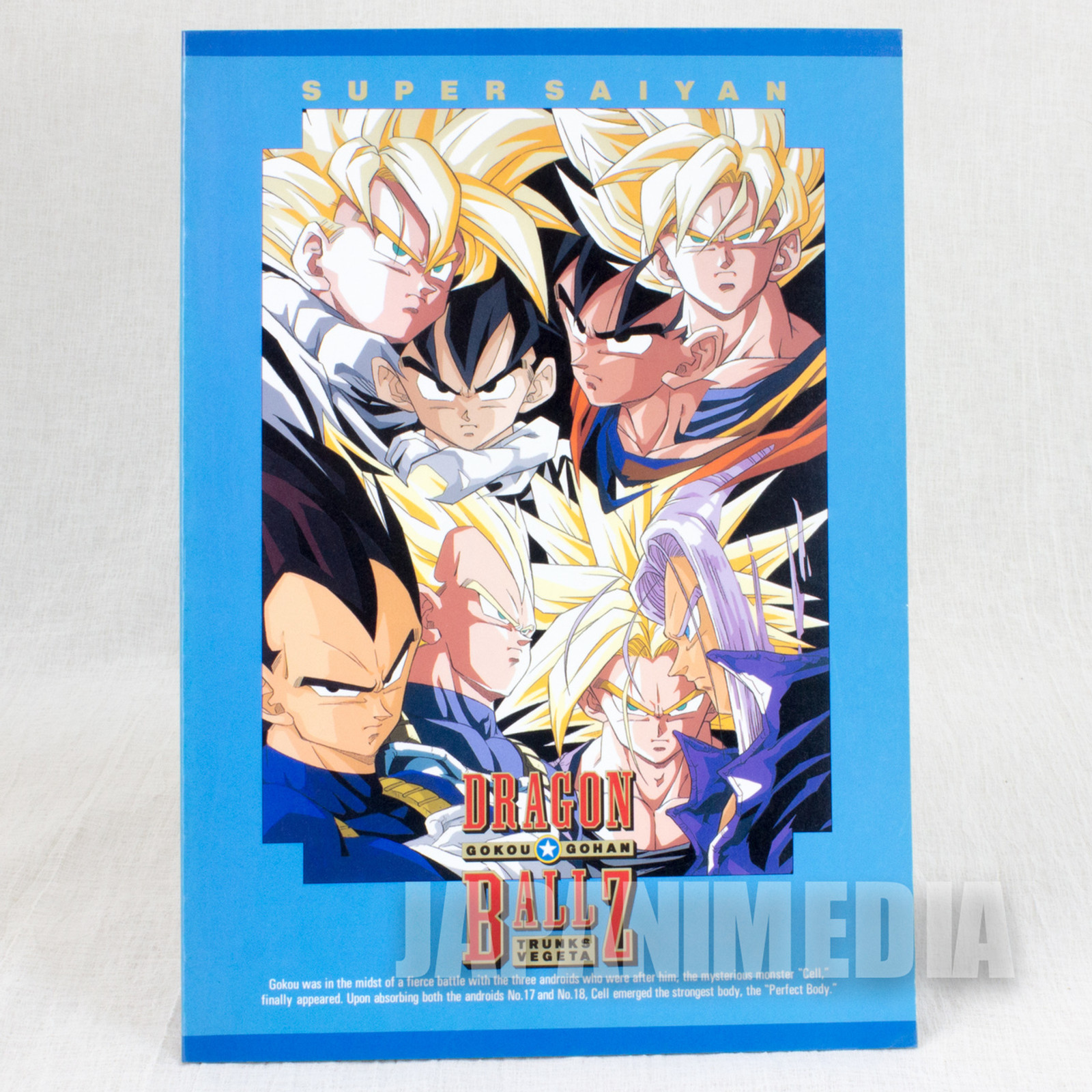 Retro Rare! Dragon Ball Z Notebook Gokou Vegeta Gohan Animetopia JAPAN ANIME