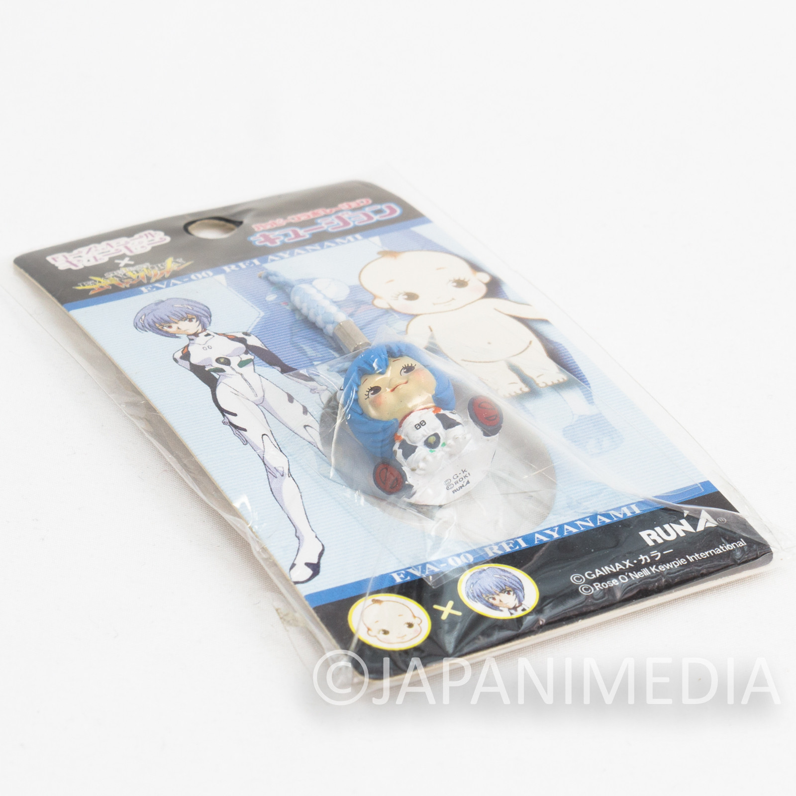 Evangelion Rei Ayanami Plug Suit Rose O'neill Kewpie Kewsion Figure Strap JAPAN ANIME