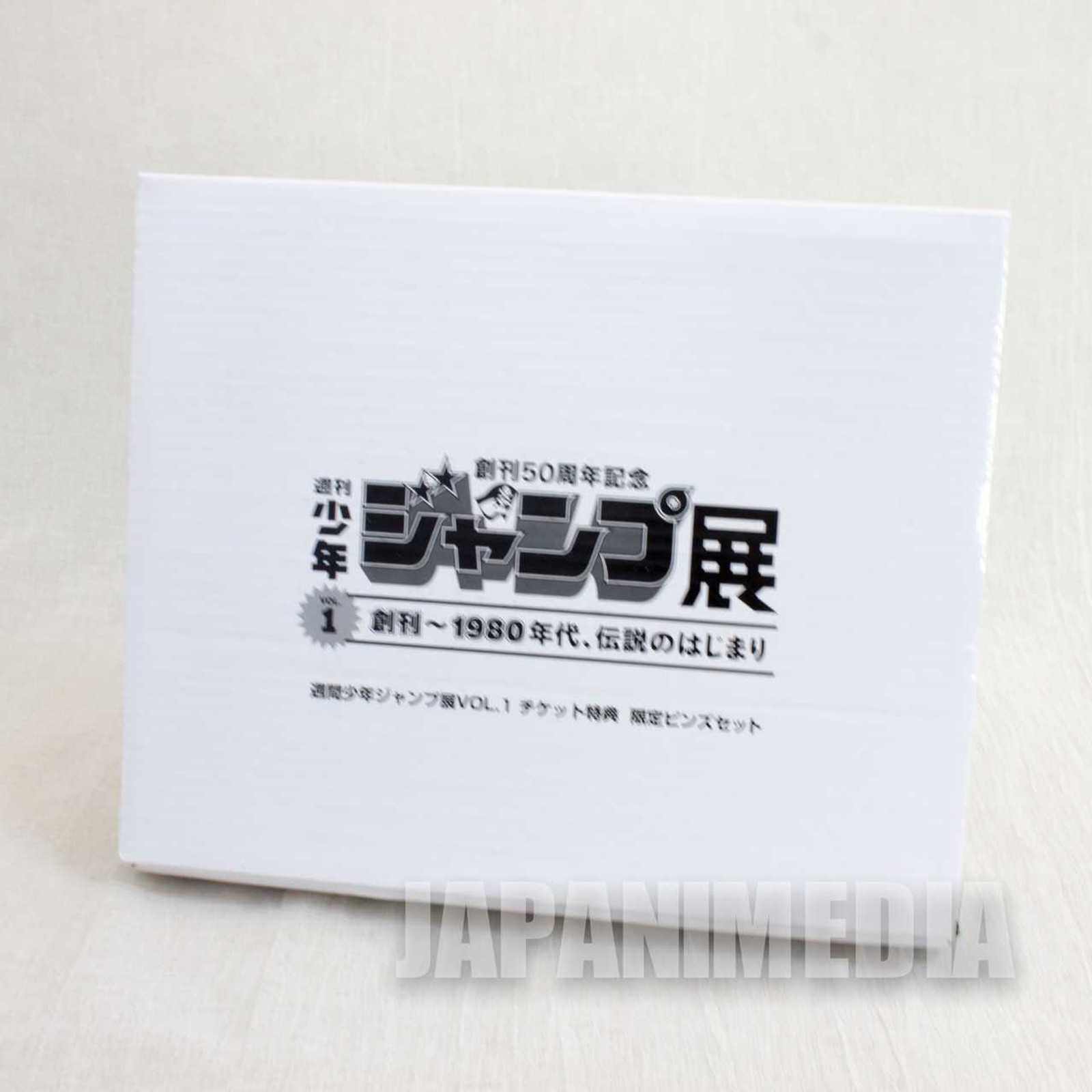 Weekly Shonen Jump Exhibition Launching~80's Magazine Jacket Pins Set Limited Japanimedia Store