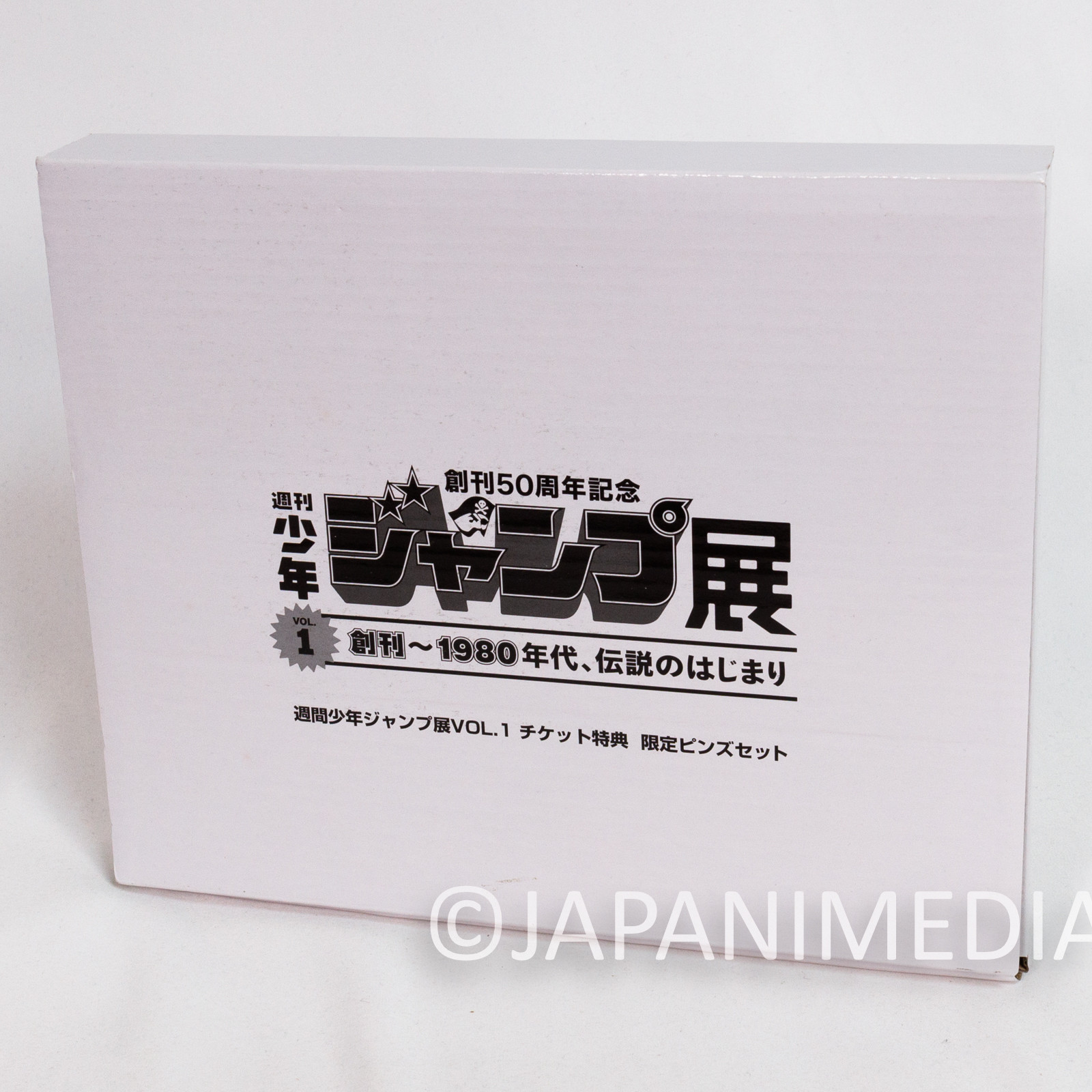 Weekly Shonen Jump Exhibition Launching to 80s Magazine Jacket Pins Set Limited 50th Anniversary Display Japanimedia Store 11