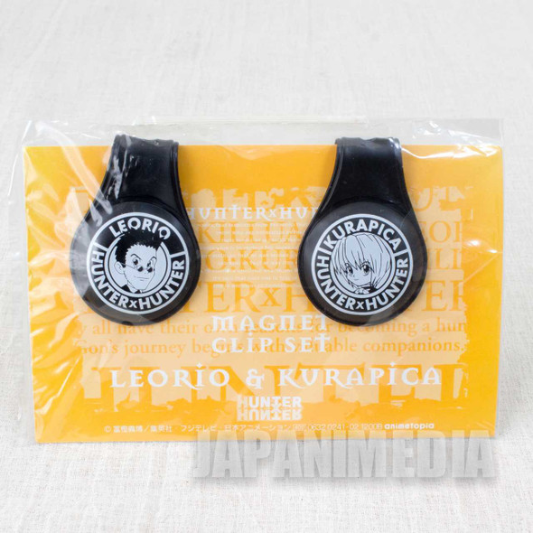 Retro RARE! HUNTER x HUNTER Kurapika & Leorio Magnet Clip Set JAPAN ANIME Japanimedia Store FRONT