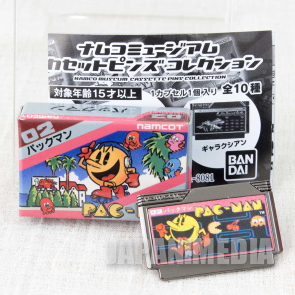 Pac-Man Namco Museum Cassette Pins Collection BANDAI JAPAN FAMICOM NEC Japanimedia Store FRONT