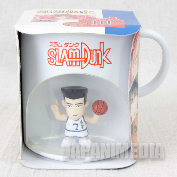 SLAM DUNK Akira Sendoh Team Ryonan #7 Figure in Plastic Mug Banpresto JAPAN ANIME MANGA Japanimedia Store FRONT