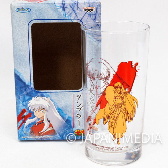 Inuyasha Sesshomaru Tumbler Glass Banpresto 2002 Made in Japan Japanimedia Store Front