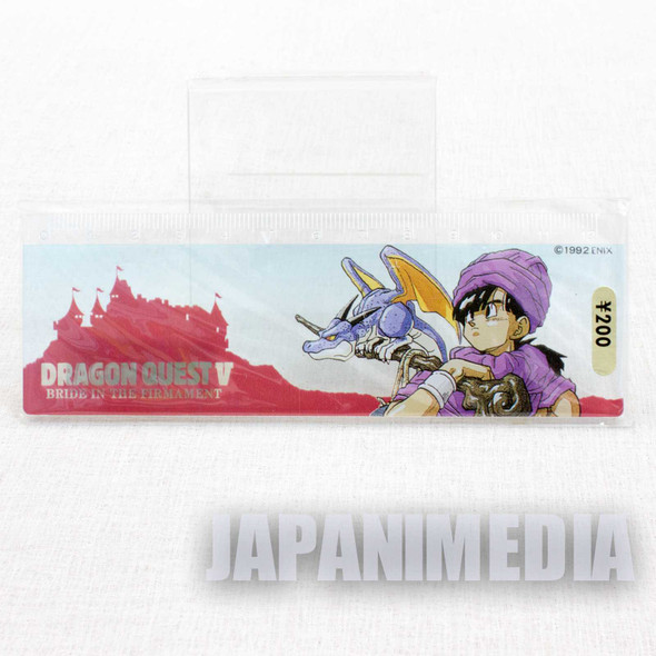 Retro RARE! Dragon Quest Ⅴ Ruler 12cm Enix 1992 JAPAN WARRIOR Japanimedia Store FRONT
