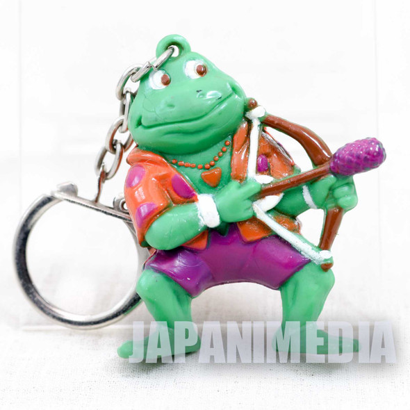 Retro RARE TMNT Teenage Mutant Ninja Turtles Punk Frog Figure Key Chain 1995 Japanimedia Store FRONT
