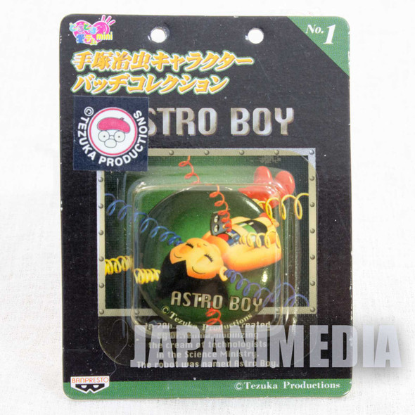 Astro Boy Atom Osamu Tezuka Character Button badge JAPAN 3 Japanimedia Store FRONT