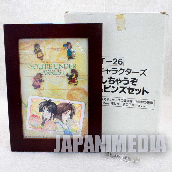 You're Under Arrest Pins 4pc & Telephone card Set JAPAN ANIME MANGA Japanimedia Store FRONT