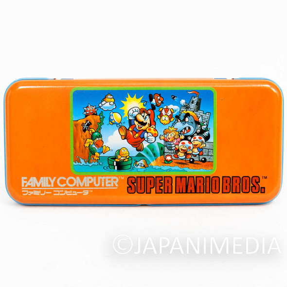 Retro RARE! Super Mario Bros. Can Pen Case Amada JAPAN GAME NES Japanimedia Store FRONT