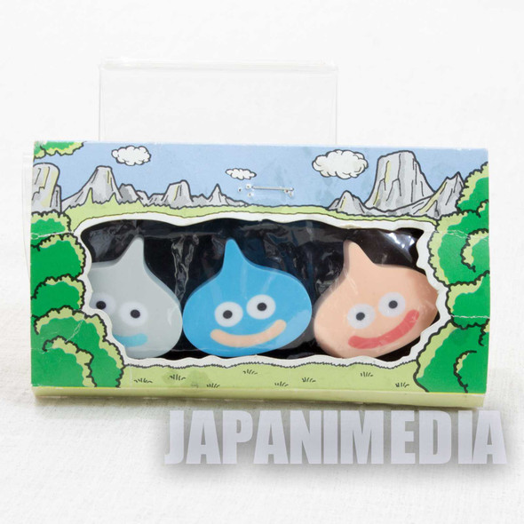 Dragon Quest Eraser Figure 3pc Set [Slime/Metal Slime/Slime Beth] Enix JAPAN Japanimedia Store FRONT