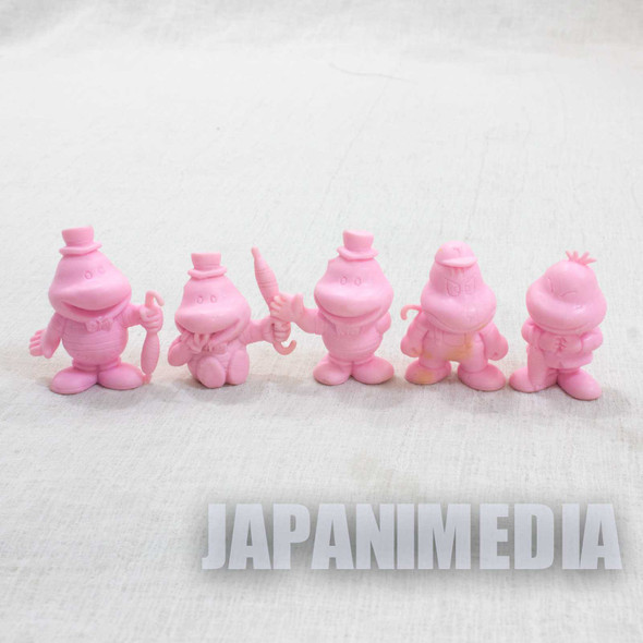 Retro RARE! Parasol Henbee Mini Rubber Figure 5pc set Fujiko A. Fujio JAPAN Japanimedia Store FRONT