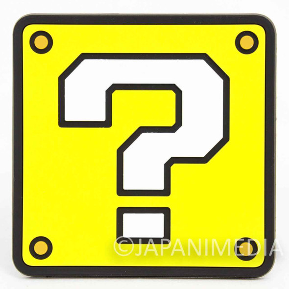 Super Mario Bros. Question Block design Rubber Coaster Nintendo JAPAN NES Japanimedia Store FRONT
