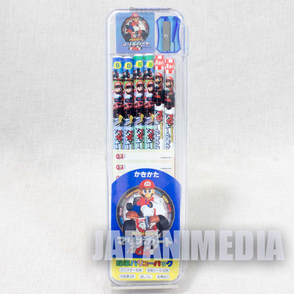 Retro! Super Mario Kart 64 Pencli & Sharpener & Eraser Set JAPAN NINTENDO Japanimedia Store FRONT