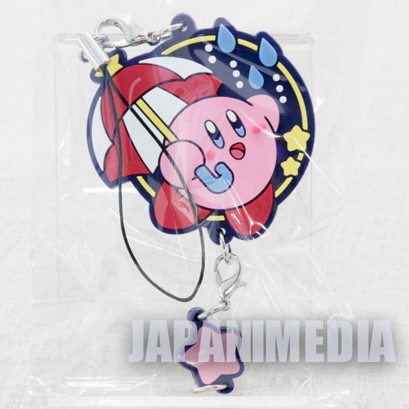 Kirby Super Star Mascot Rubber Strap Parasol ver. Banpresto JAPAN NINTNEDO Japanimedia Store FRONT
