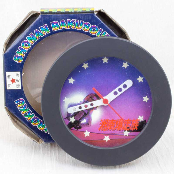 RARE! Shonan Bakuso Zoku Retro Wall Clock 4 JAPAN ANIME MANGA TOORU FUJISAWA Japanimedia Store FRONT