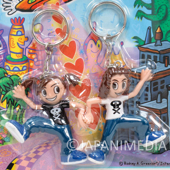 Puffy Ami & Yumi Figure Key chain #1 JAPAN Japanimedia Store FRONT