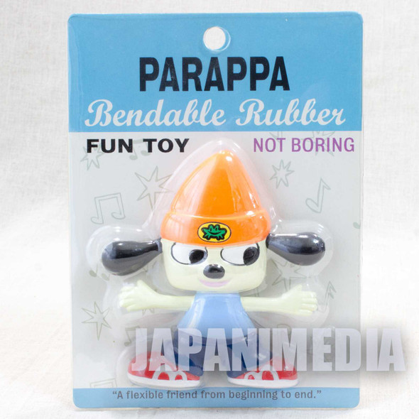 Parappa The Rapper PARAPPA Bendable Rubber Figure JAPAN Japanimedia Store FRONT