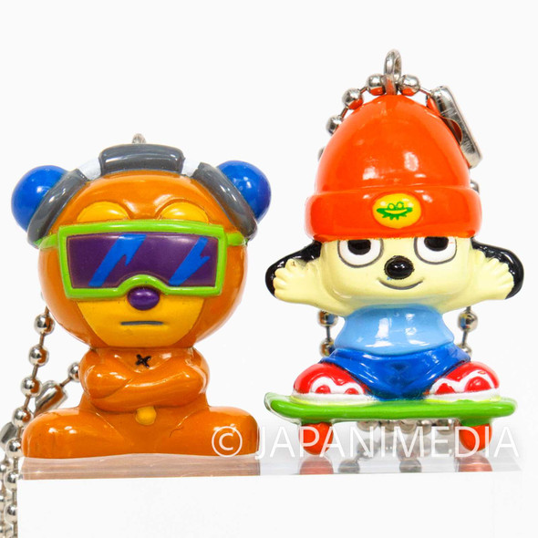 Parappa The Rapper Figure Ball Keychain 2pc Set [Parappa Rappa / Pj Berri] JAPAN GAME Japanimedia Store FRONT
